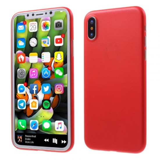 Ultra Thin PC Hard Case Cover for iPhone 8 / iPhone Edition - Red Apple Cases Mobile