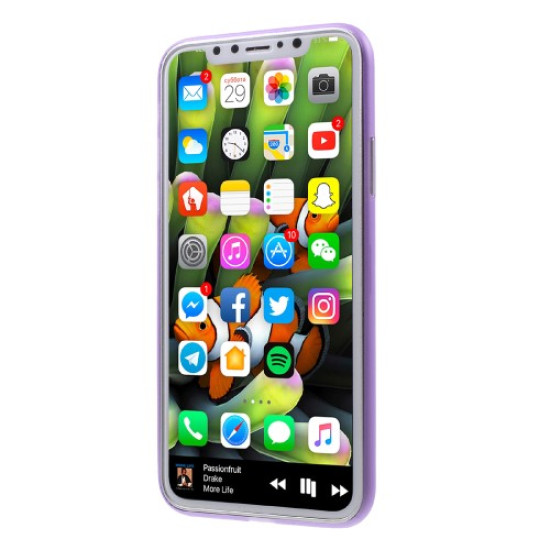Σκληρή Θήκη Πολύ Λεπτή για iPhone X / XS - Μωβ Apple Θήκες Κινητών