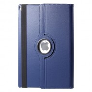 Litchi Grain PU Leather 360 Degree Rotary Stand Shell for iPad Pro 12,9-inch (2017) - Dark Blue