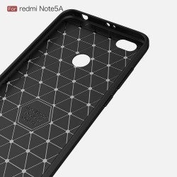 Θήκη Σιλικόνης TPU Carbon Fiber Brushed για Xiaomi Redmi Note 5A Prime / Y1 - Μαύρο Θήκη Σιλικόνης TPU Carbon Fiber Brushed για Xiaomi Redmi Note 5A Prime / Y1 - Μαύρο