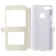 Dual View Windows Silk Texture Leather Stand Cover for Xiaomi Mi A1 / 5X - White XIAOMI Cases Mobile