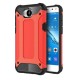 Tough Armor Υβριδική Θήκη Σιλικόνης TPU σε Συνδυαμό με Πλαστικό για Huawei Y5 (2017) / Y6 (2017) - Κόκκινο Huawei Θήκες Κινητών