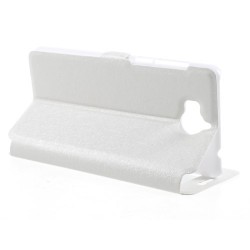Δερμάτινη Θήκη Βιβλίο Smart Cover για Huawei Y5 (2017) / Y6 (2017) - Λευκό