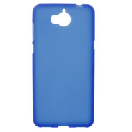 TPU Matte Cell Phone Case Accessory for Huawei Y5 (2017) / Y6 (2017) - Blue