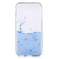 Pattern Printing TPU Flexible Case for Samsung Galaxy J7 (2017) EU Version / J7 Pro (2017) - Animals Playing in Water