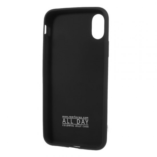 ROAR KOREA All Day Jelly Flexible TPU Shell for iPhone X/10 5.8 inch - Black Apple Cases Mobile