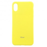 ROAR KOREA Θήκη Σιλικόνης TPU Ματ για iPhone X - Κίτρινο