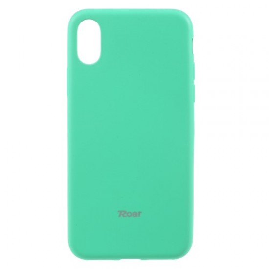 ROAR KOREA for iPhone X/10 5.8 inch All Day Jelly Soft TPU Gel Cover - Cyan Apple Cases Mobile