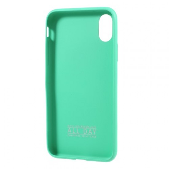 ROAR KOREA for iPhone X/10 5.8 inch All Day Jelly Soft TPU Gel Cover - Cyan Apple Cases Mobile