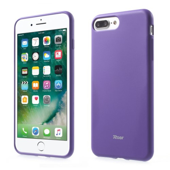 ROAR KOREA All Day Colorful TPU Soft Case for iPhone 8 Plus / 7 Plus 5.5 - Purple Apple Cases Mobile