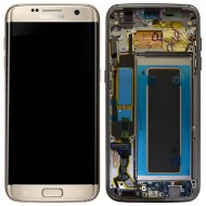 Original Samsung LCD and Digitizer Touch Screen for Samsung Galaxy S7 G935 - Gold (GH97-18533C)