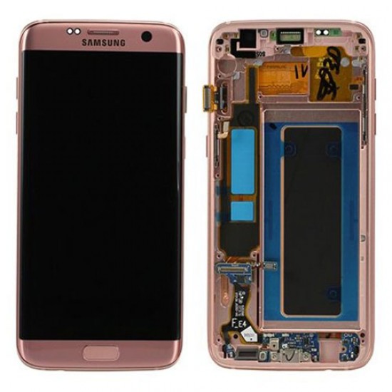 Original Samsung LCD and Digitizer Touch Screen for Samsung Galaxy S7 G935 - Rose Gold (GH97-18533E) Samsung Parts