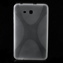 Θήκη Σιλικόνης TPU Σχέδιο Χ για Samsung Galaxy Tab 3 7.0 Lite T110 T111 - Διάφανο