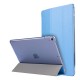 For iPad Pro 10.5 inch (2017) Tri-Fold Stand Smart Leather Shell Silk Texture - Baby Blue Apple Cases Tablet