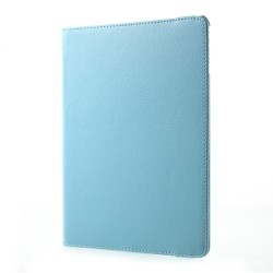 For iPad 9.7 (2017) / 9.7 (2018) 360 Degree Rotation Stand Litchi Grain Leather Cover Shell - Baby Blue For iPad 9.7 (2017) / 9.7 (2018) 360 Degree Rotation Stand Litchi Grain Leather Cover Shell - Baby Blue