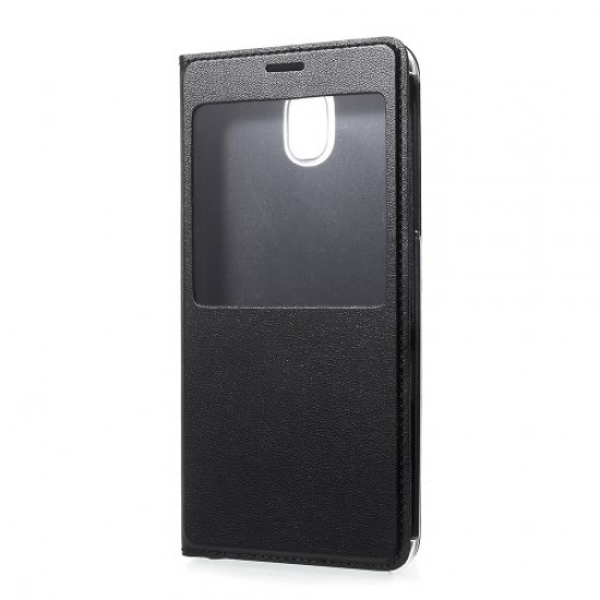 Δερμάτινη Θήκη Βιβλίο Smart Cover για Samsung Galaxy J5 (2017) Ευρωπαϊκή Έκδοση - Μαύρο Samsung Θήκες Κινητών