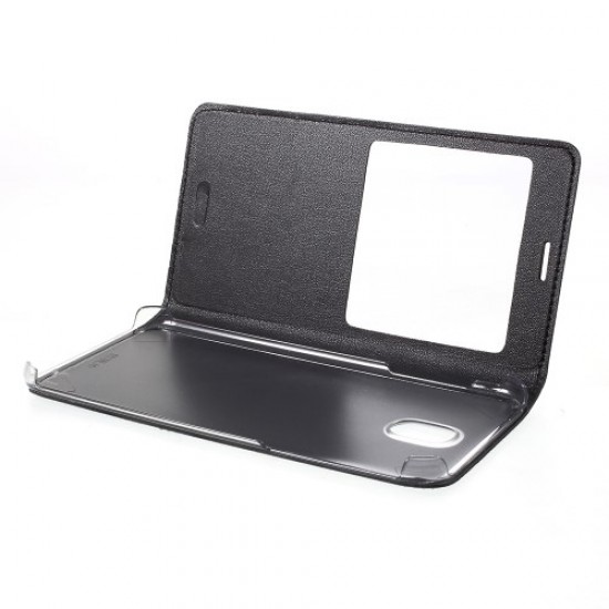 Δερμάτινη Θήκη Βιβλίο Smart Cover για Samsung Galaxy J5 (2017) Ευρωπαϊκή Έκδοση - Μαύρο Samsung Θήκες Κινητών