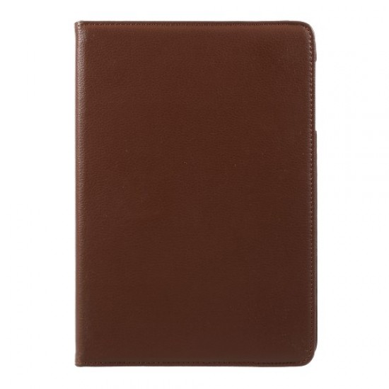 For Samsung Galaxy Tab S3 9.7inch T820 Litchi Texture Rotary Stand Leather Case Cover - Brown Samsung Cases Mobile Tablet