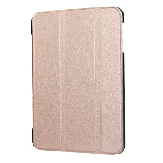 Tri-fold PU Leather Stand Shell for Samsung Galaxy Tab S3 9.7-inch T820 - Rose Gold Samsung Cases Mobile Tablet