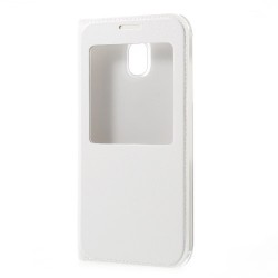 Δερμάτινη Θήκη Βιβλίο Smart Cover για Samsung Galaxy J7 (2017) Ευρωπαϊκή Έκδοση - Λευκό