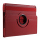 360 Degree Rotary Stand Litchi Skin Leather Flip Case for iPad 9.7 (2017) / 9.7 (2018) - Red Apple Cases Tablet