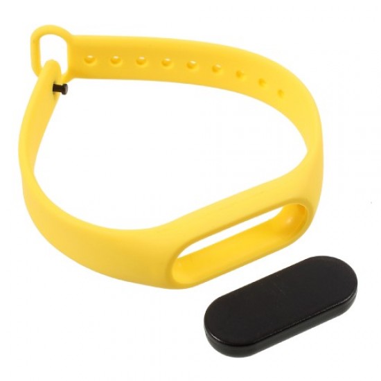Flexible TPU Wrist Blet Strap for Xiaomi Mi Band 2 - Yellow Gadgets - Toys - Hobby