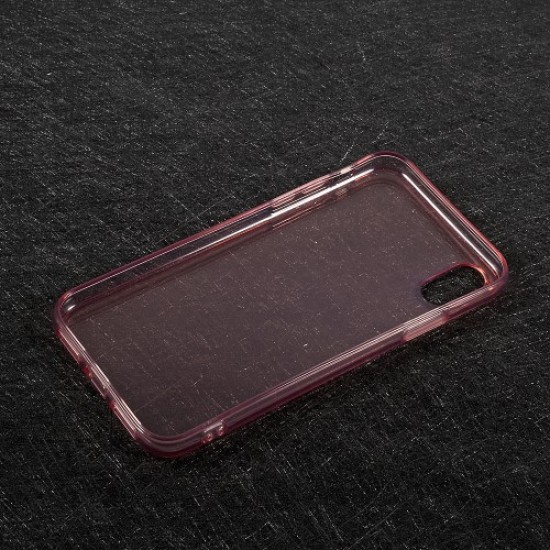 Transparent TPU Soft Case Accessory for iPhone X - Pink Apple Cases Mobile