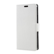 For iPhone X Leather Stand Wallet Mobile Casing - White