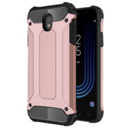 Armor Guard Plastic + TPU Hybrid Mobile Phone Case for Samsung Galaxy J7 (2017) EU Version - Rose Gold