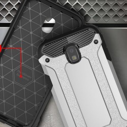 Tough Armor Υβριδική Θήκη Σιλικόνης TPU σε Συνδυαμό με Πλαστικό για Samsung Galaxy J3 (2017) Ευρωπαϊκή Έκδοση - Κόκκινο