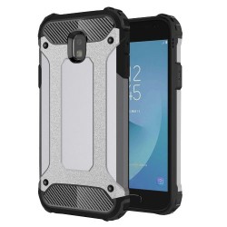 Tough Armor Υβριδική Θήκη Σιλικόνης TPU σε Συνδυαμό με Πλαστικό για Samsung Galaxy J3 (2017) Ευρωπαϊκή Έκδοση - Γκρι