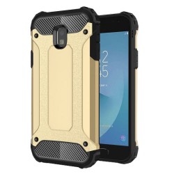 Tough Armor Υβριδική Θήκη Σιλικόνης TPU σε Συνδυαμό με Πλαστικό για Samsung Galaxy J3 (2017) Ευρωπαϊκή Έκδοση - Χρυσαφί