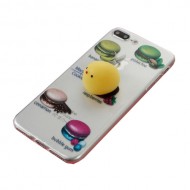 Θήκη Σιλικόνης TPU Σχέδιο 3D για iPhone 7 Plus / 8 Plus - Macaroon