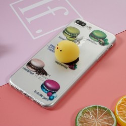 Kneading Squishy 3D Silicone Yolk TPU Case for iPhone 7 Plus / 8 Plus - Macaroon Kneading Squishy 3D Silicone Yolk TPU Case for iPhone 7 Plus / 8 Plus - Macaroon