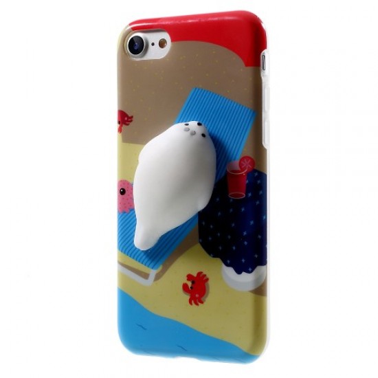 Squishy 3D Soft Silicone Sea Lion Fruit Squish TPU Cover Case for iPhone 7 Apple Cases Mobile