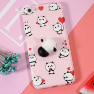 Squishy Pinch 3D Soft Silicone Panda Squishy TPU Cover Case for iPhone 6s Plus / 6 Plus