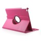 For iPad 9.7 (2017) / 9.7 (2018) 360 Degree Rotary Litchi Grain Stand Leather Protective Case - Rose Apple Cases Tablet