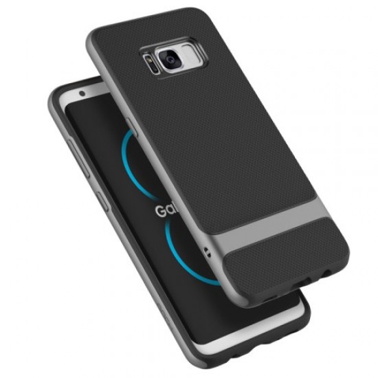 ROCK Royce Series Phone Case for Samsung Galaxy S8 G950 (PC + TPU Hybrid) - Grey Samsung Cases Mobile