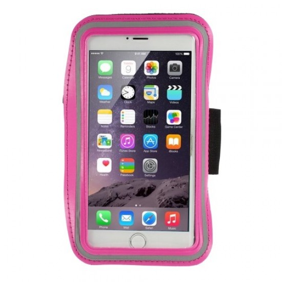 Running Sports Armband Pouch Cover for iPhone 6 Plus / 6s Plus, Size: 160 x 85mm - Rose Universal Cases for Smartphones