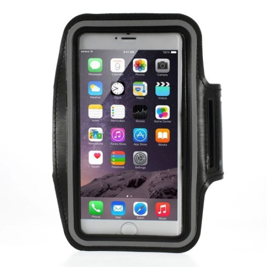 Running Sports Armband Case for iPhone 6 Plus / 6s Plus, Size: 160 x 85mm - Black Universal Cases for Smartphones