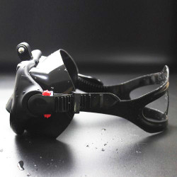 Μάσκα Κατάδυσης με Προσαρμογέα για την Κάμερα GoPro Xiaomi Yi και Παρόμοιες - Μαύρο