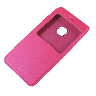 Δερμάτινη Θήκη Βιβλίο Smart Cover με Βάση Στήριξης για Huawei P10 Lite - Φούξια