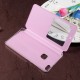 View Window Leather Flip Cell Phone Cover for Huawei P10 Lite - Pink Huawei Cases Mobile