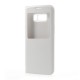 Δερμάτινη Θήκη Βιβλίο Smart Cover για Samsung Galaxy S8 - Λευκό Samsung Θήκες Κινητών