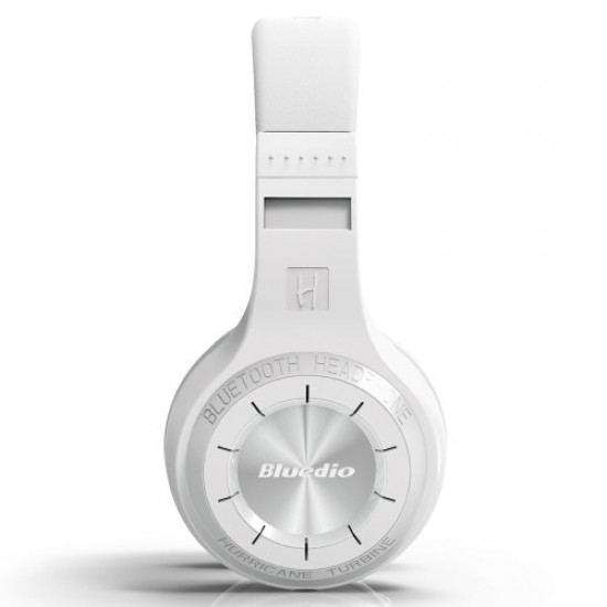 BLUEDIO HT Turbine 57mm Driver Bluetooth 4 1 Over-ear Headphone with Mic Line In/Out - White Bluetooth Headsets / Speakers