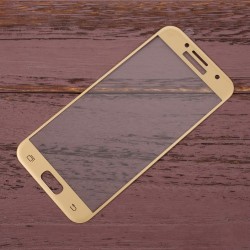 Σκληρυμένο Γυαλί (Tempered Glass) Προστασίας Οθόνης Πλήρης Κάλυψης για Samsung Galaxy A3 (2017) - Χρυσαφί