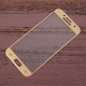 For Samsung Galaxy A3 (2017)  Complete Covering Tempered Glass Screen Protector - Gold Samsung Screen Protectors