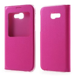 Δερμάτινη Θήκη Βιβλίο Smart Cover για Samsung Galaxy A3 (2017) - Φούξια