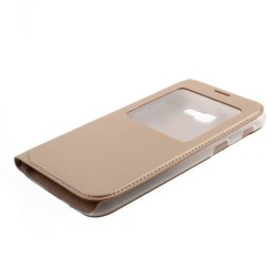 Δερμάτινη Θήκη Βιβλίο Smart Cover για Samsung Galaxy A3 (2017) - Χρυσαφί