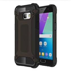 Tough Armor Υβριδική Θήκη Σιλικόνης TPU σε Συνδυαμό με Πλαστικό για Samsung Galaxy A3 (2017) - Μαύρο